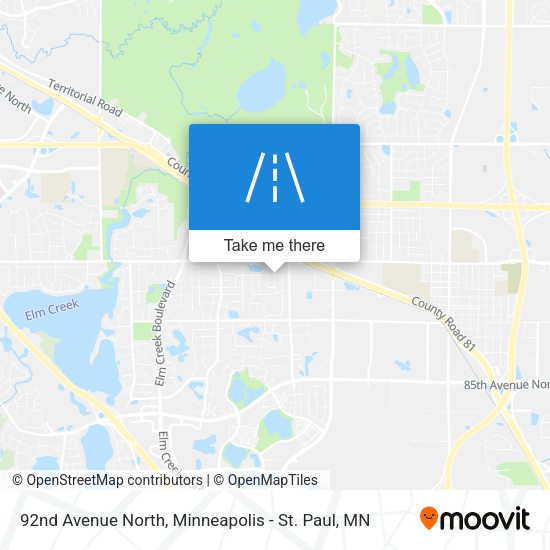 Mapa de 92nd Avenue North