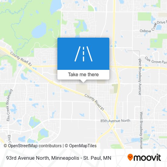 Mapa de 93rd Avenue North