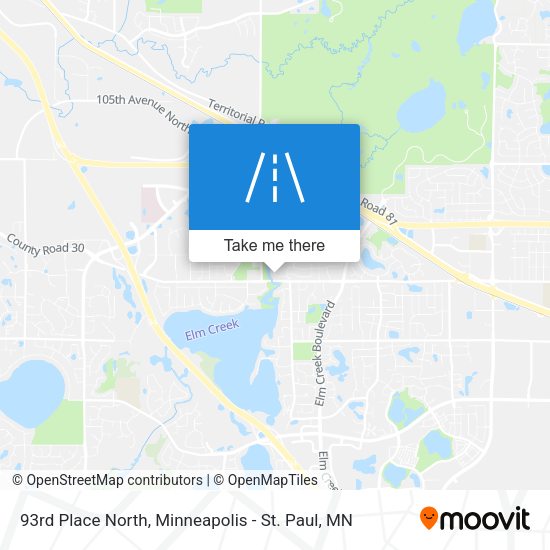 Mapa de 93rd Place North