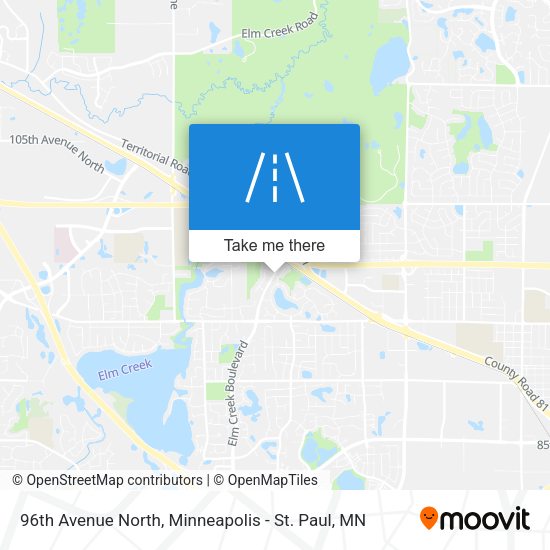 96th Avenue North map