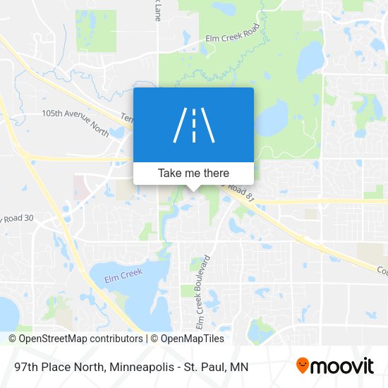 Mapa de 97th Place North