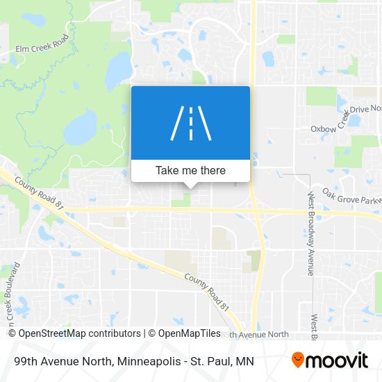 99th Avenue North map
