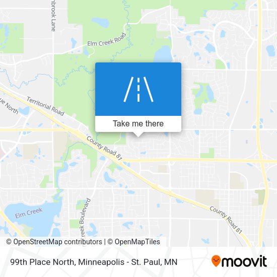 Mapa de 99th Place North