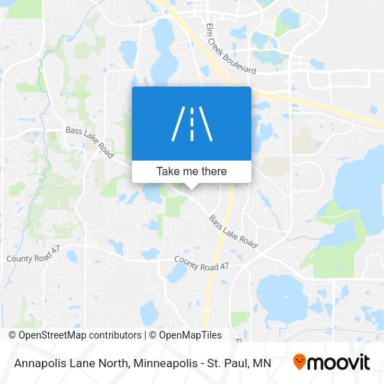 Annapolis Lane North map