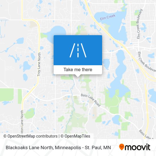 Mapa de Blackoaks Lane North