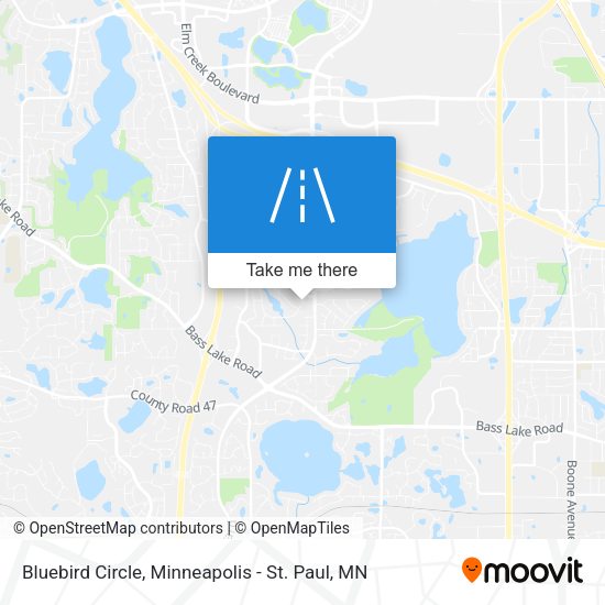 Mapa de Bluebird Circle