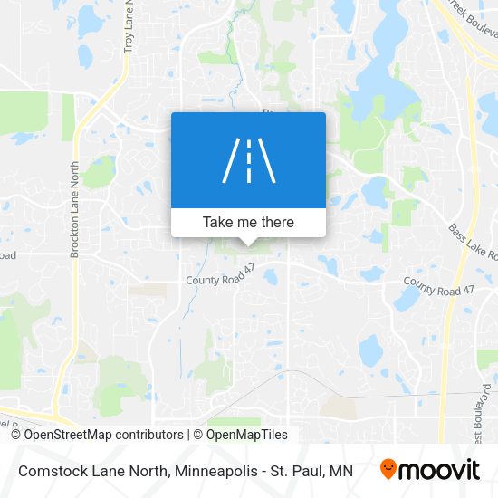 Comstock Lane North map