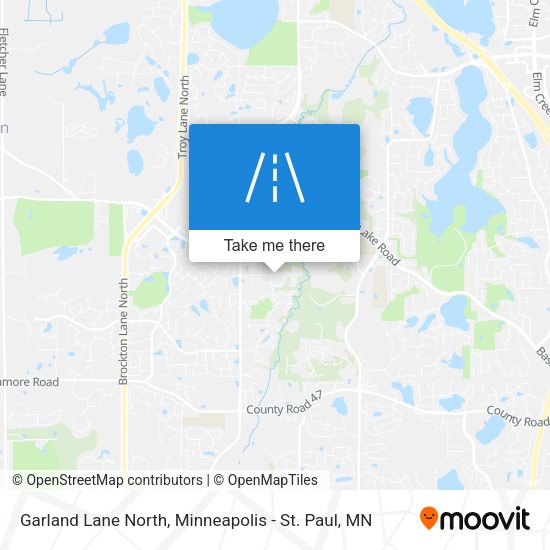 Mapa de Garland Lane North
