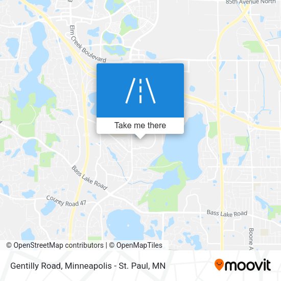 Gentilly Road map