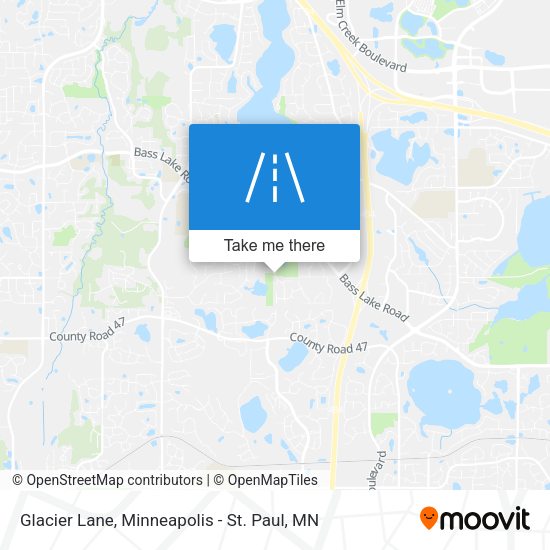 Mapa de Glacier Lane