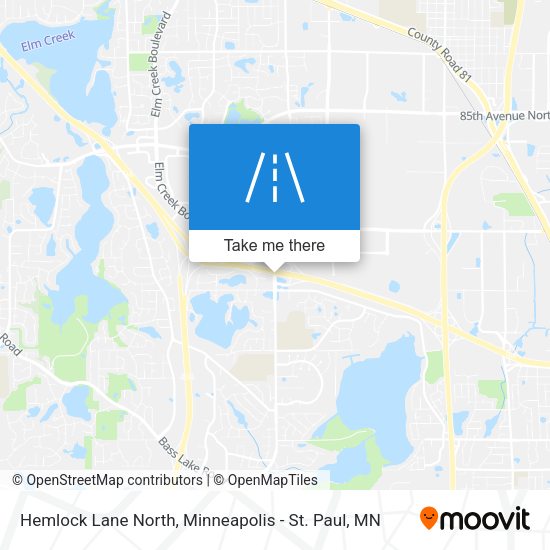 Hemlock Lane North map