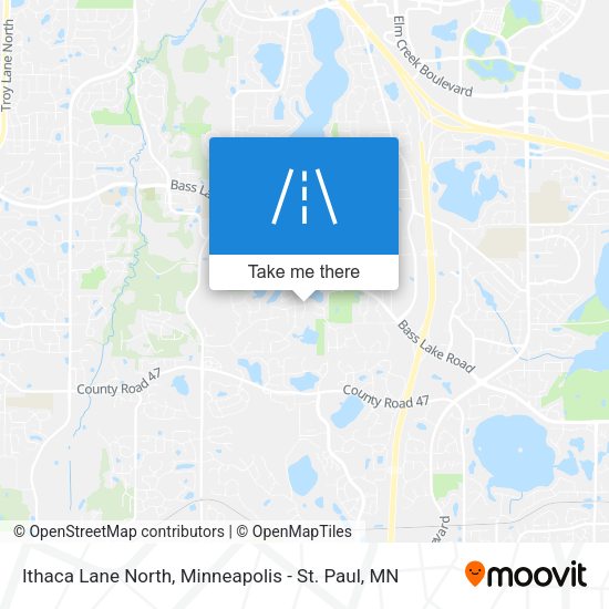 Mapa de Ithaca Lane North