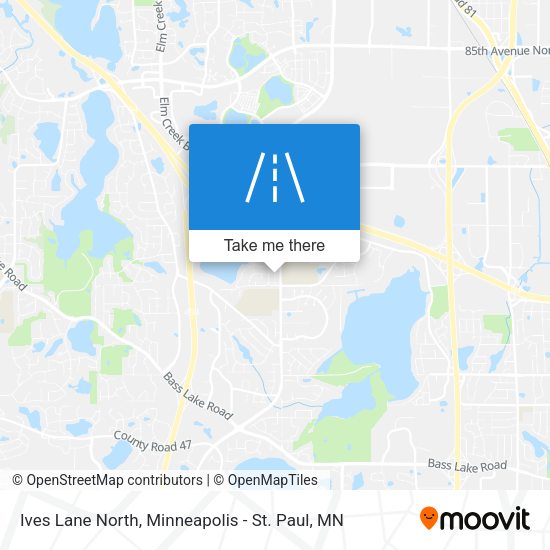 Mapa de Ives Lane North