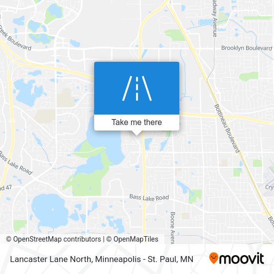 Mapa de Lancaster Lane North