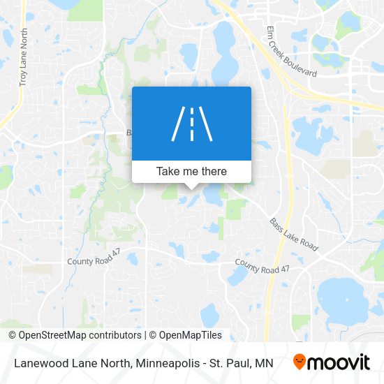 Lanewood Lane North map
