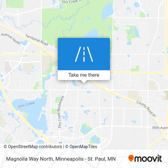 Mapa de Magnolia Way North
