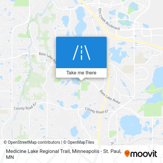 Medicine Lake Regional Trail map