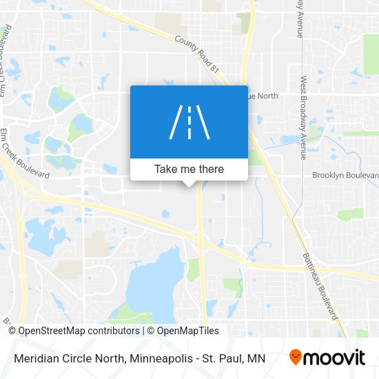 Mapa de Meridian Circle North