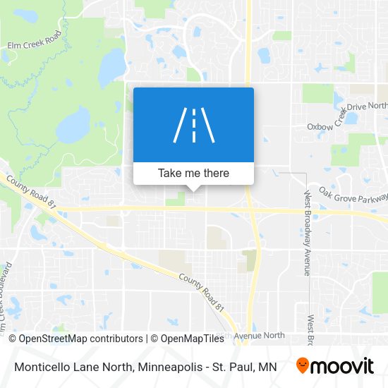Mapa de Monticello Lane North