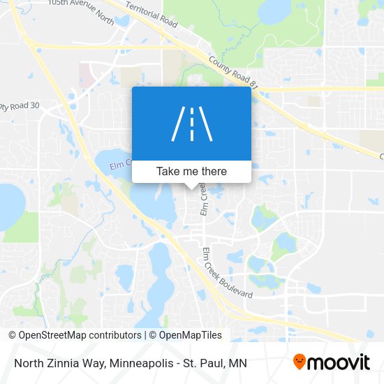 North Zinnia Way map