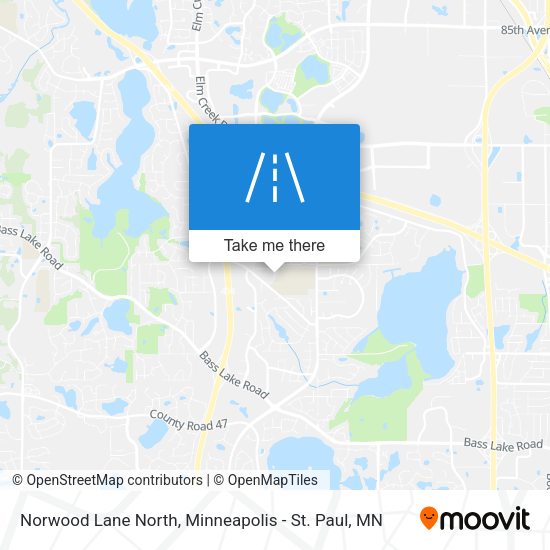 Norwood Lane North map