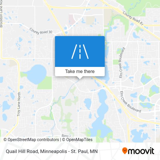 Quail Hill Road map