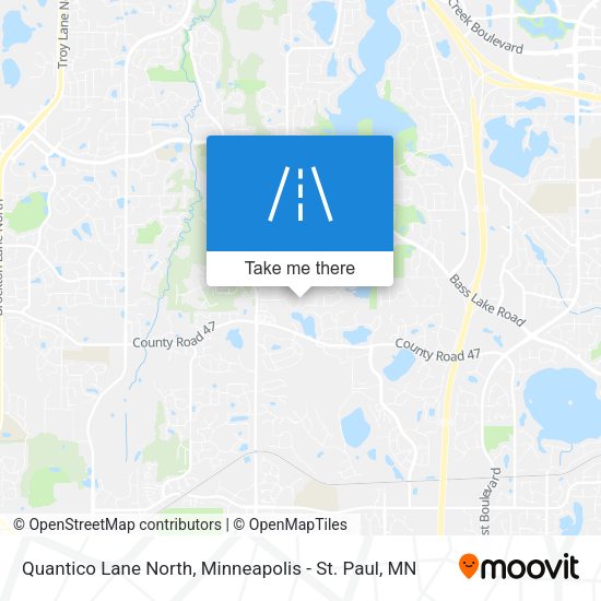 Quantico Lane North map