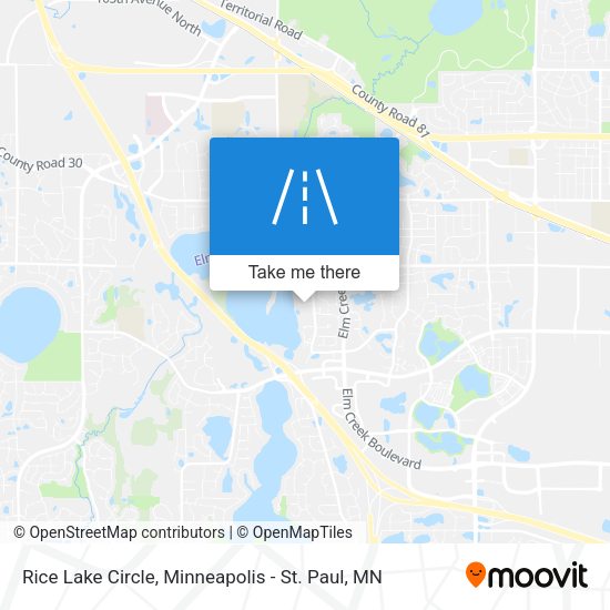 Mapa de Rice Lake Circle
