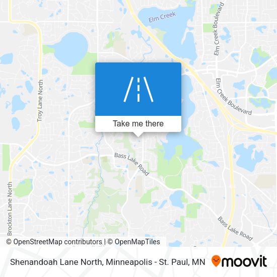 Shenandoah Lane North map