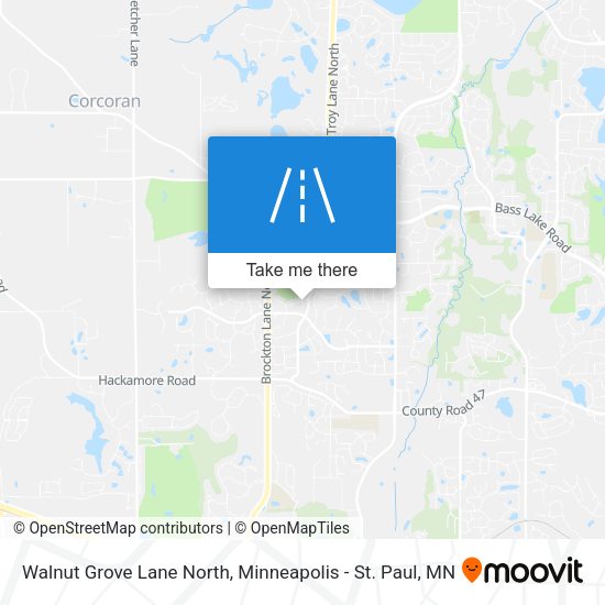 Walnut Grove Lane North map
