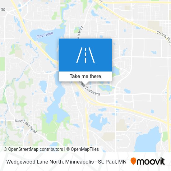 Wedgewood Lane North map