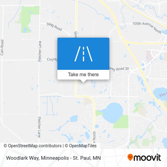 Woodlark Way map