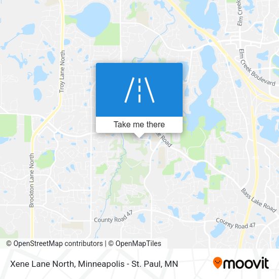 Mapa de Xene Lane North
