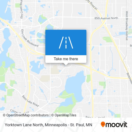 Mapa de Yorktown Lane North