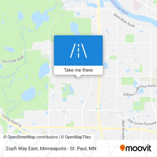 Zopfi Way East map