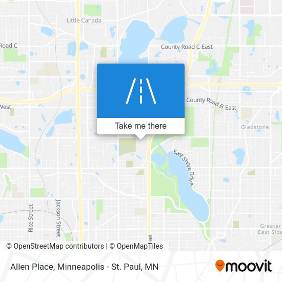Mapa de Allen Place