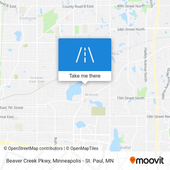 Mapa de Beaver Creek Pkwy
