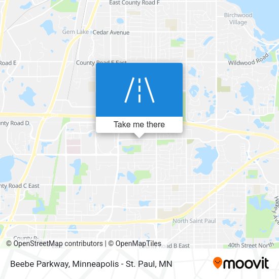 Beebe Parkway map