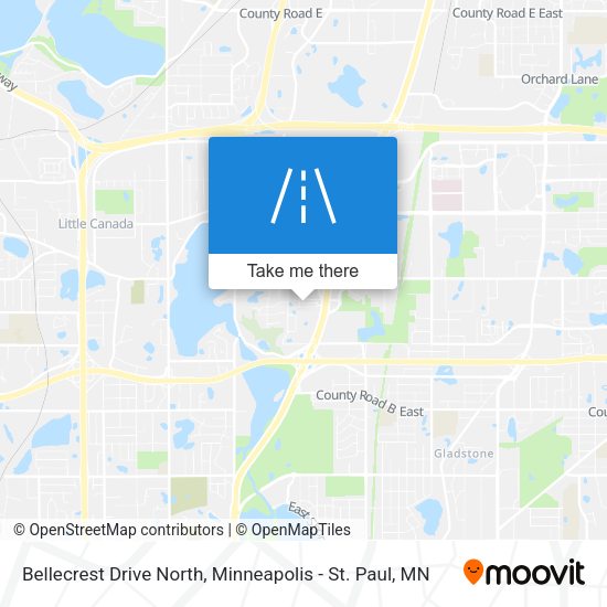 Bellecrest Drive North map