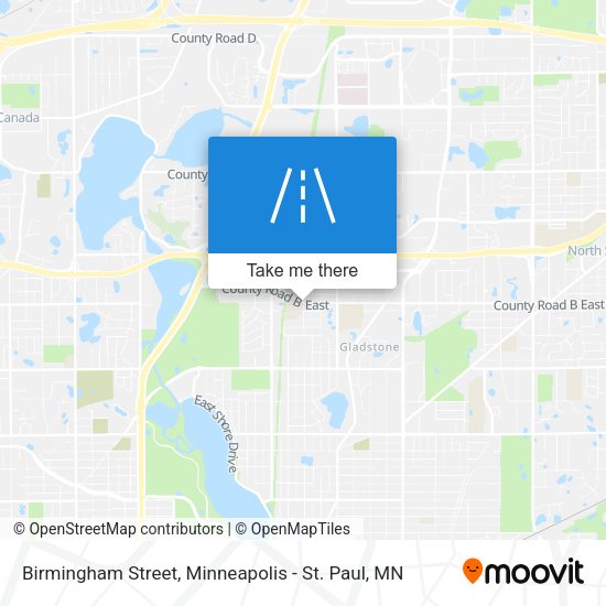 Mapa de Birmingham Street