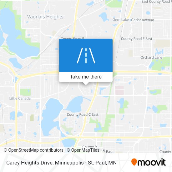 Carey Heights Drive map