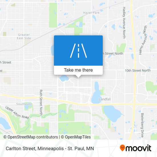 Carlton Street map