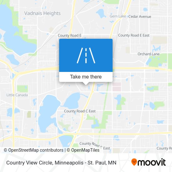 Country View Circle map