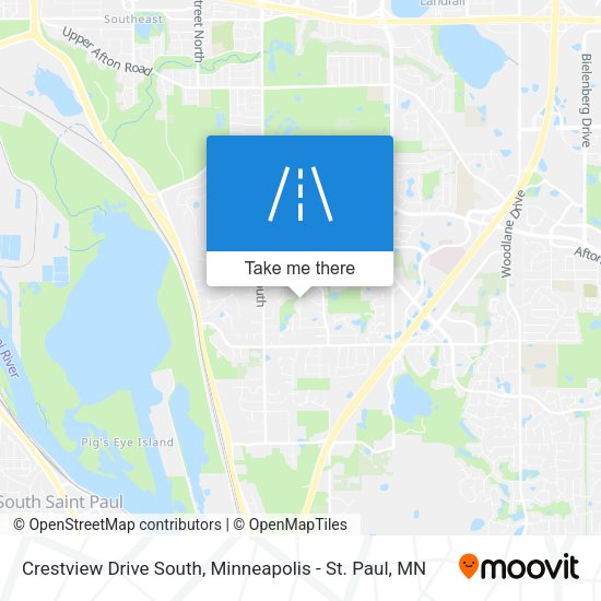 Crestview Drive South map