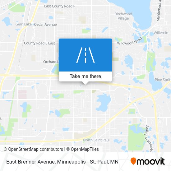 East Brenner Avenue map