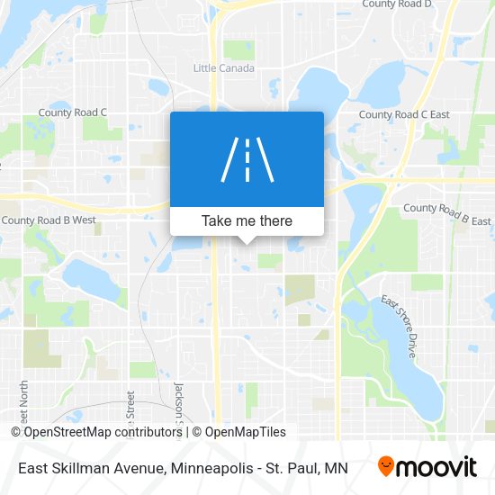 East Skillman Avenue map