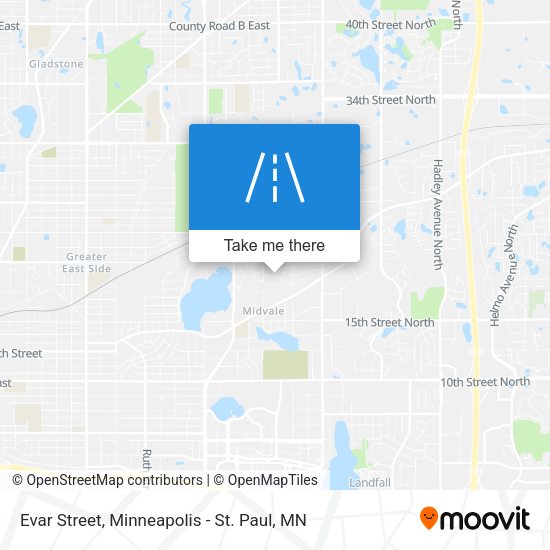 Mapa de Evar Street