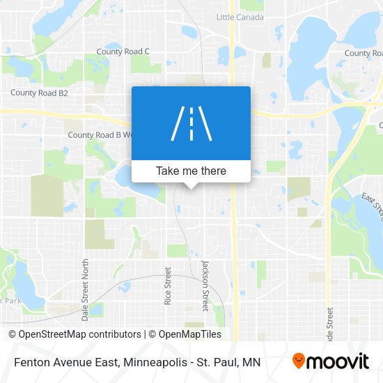 Fenton Avenue East map