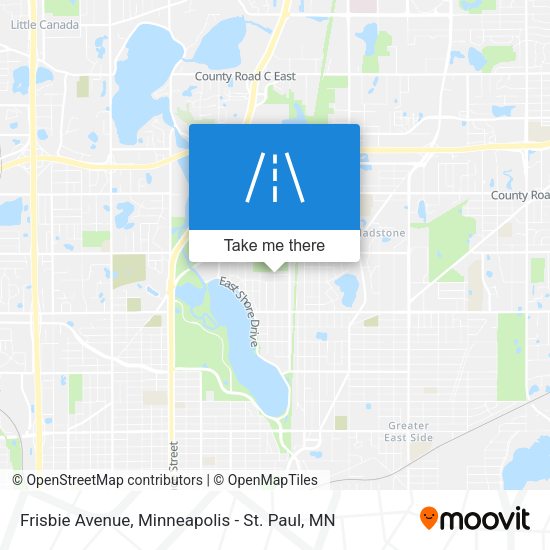 Frisbie Avenue map
