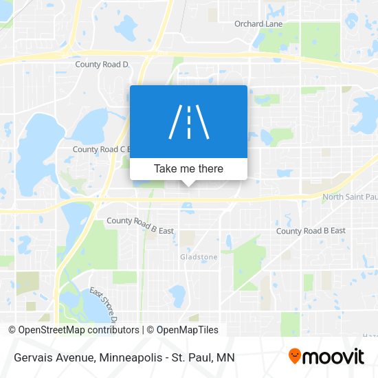 Gervais Avenue map